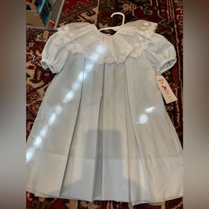 Gorgeous Pepermint Pony light blue dress with lace collar size 2